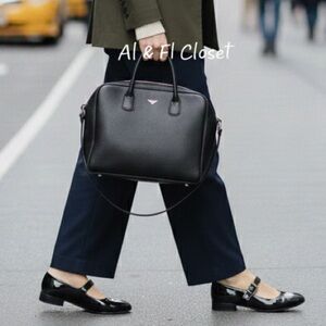 Zodiac Indira Black Vegan Patent Mary Jane Flats Size 9.5M – New In Box